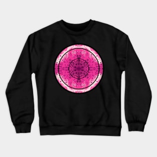 Magenta Pink Paint Pour Pattern Crewneck Sweatshirt